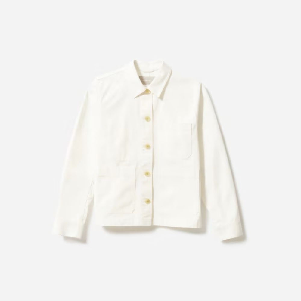 Everlane chore jacket in bone